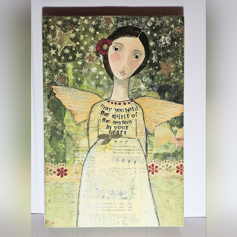 Starry Girl With Words Wall Art Kelly Rae Roberts 8"×12"